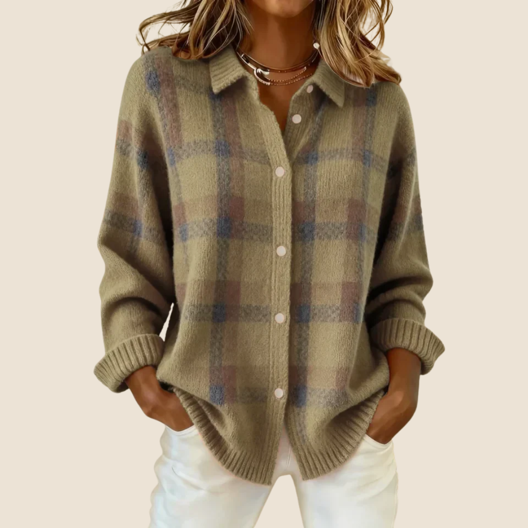 VIVIENNE RETRO CHECK SWEATER