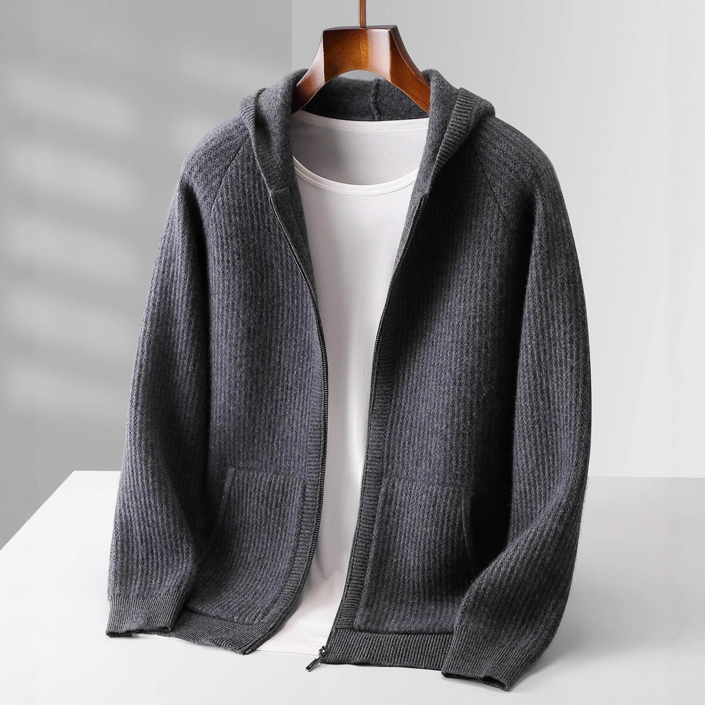 SORRENTO CASHMERE ZIP HOODIE