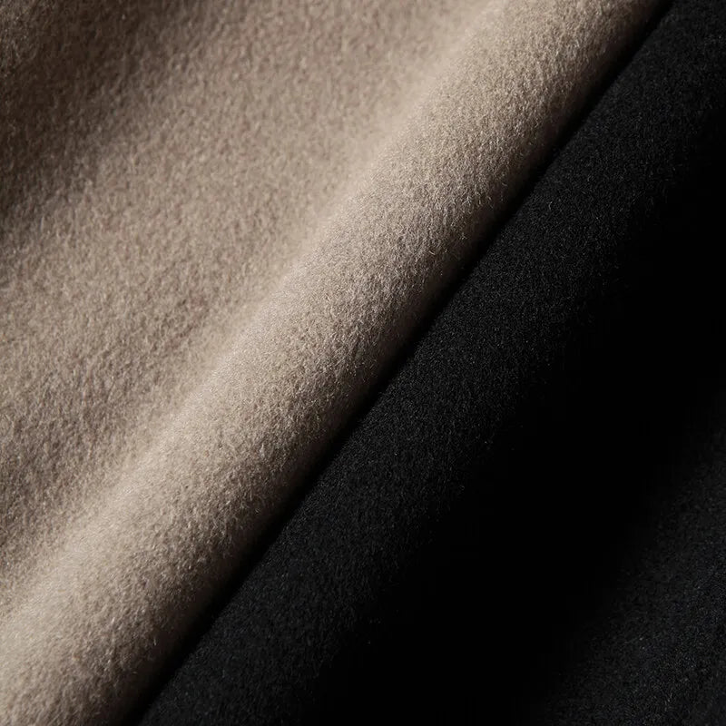 100% WOOLEN HOODED COAT