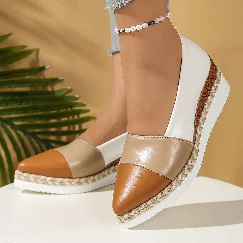 AUREA LEATHER WEDGES