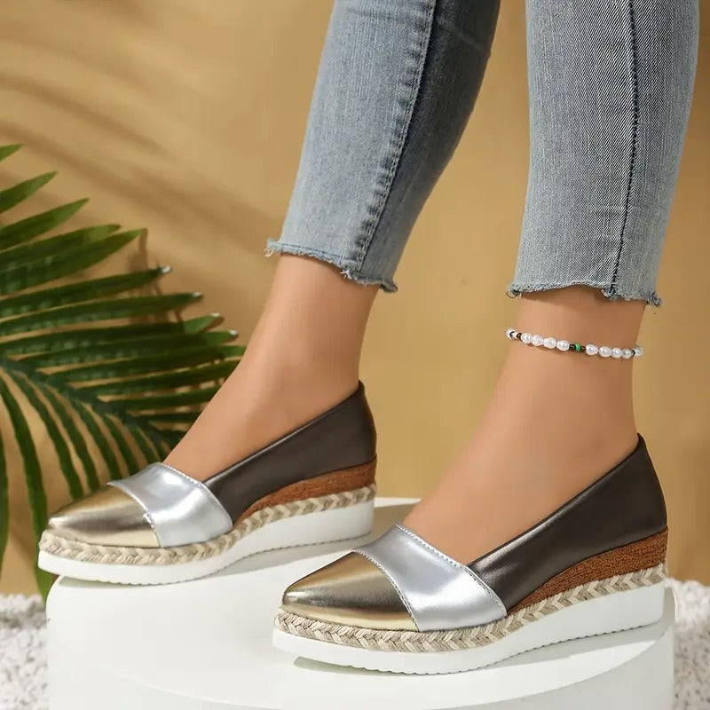 AUREA LEATHER WEDGES