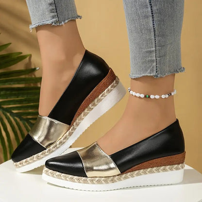 AUREA LEATHER WEDGES