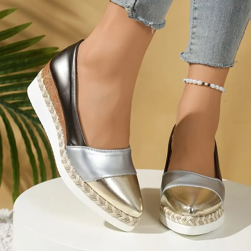 AUREA LEATHER WEDGES