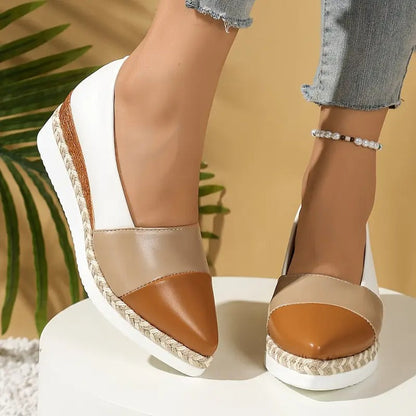 AUREA LEATHER WEDGES